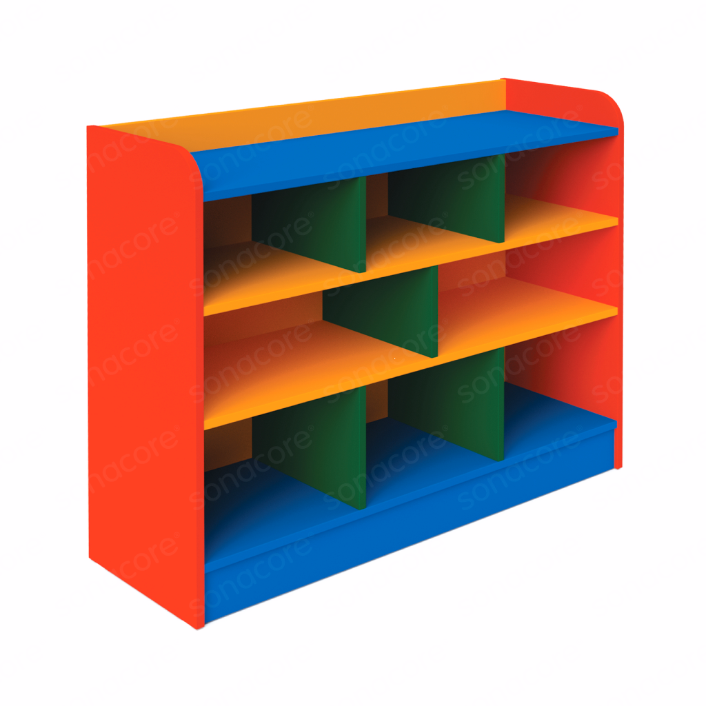 8 Compartment Storage Unit - Colour Burst