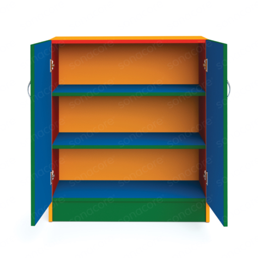Cabinet Low Height - 3 Shelf with Shutter - Colour Burst - Image 2