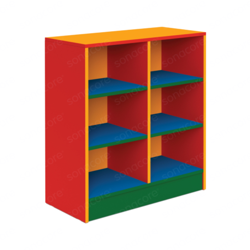 Cabinet Low Height - 3x2 Shelf - Colour Burst