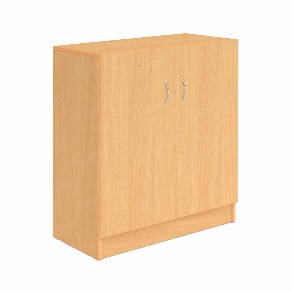 Cabinet Low Height - 3x2 Shelf with Shutter - Bav Beech