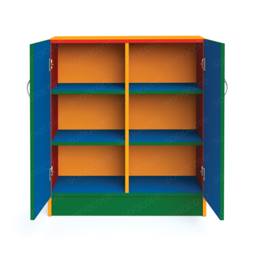 Cabinet Low Height - 3x2 Shelf with Shutter - Colour Burst - Image 2