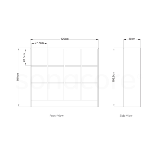 Value Cubby Unit 3x4 - Bav Beech - Bav Beech - Image 2