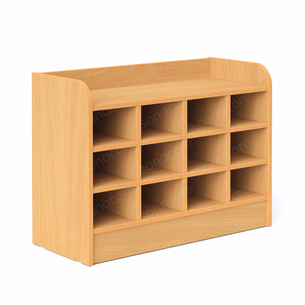 Shoe Rack 3x4 - Pre School - Bav Beech