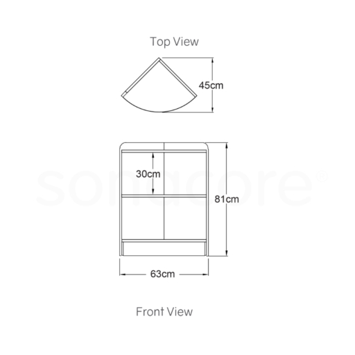 Corner Shelf - 3 Levels - Bav Beech - Image 2