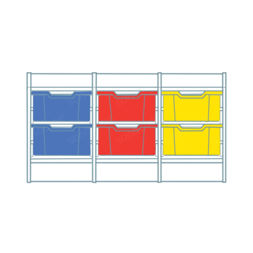 Tray Unit - 4x3 - with 12 F1 Gratnells Trays - Image 2