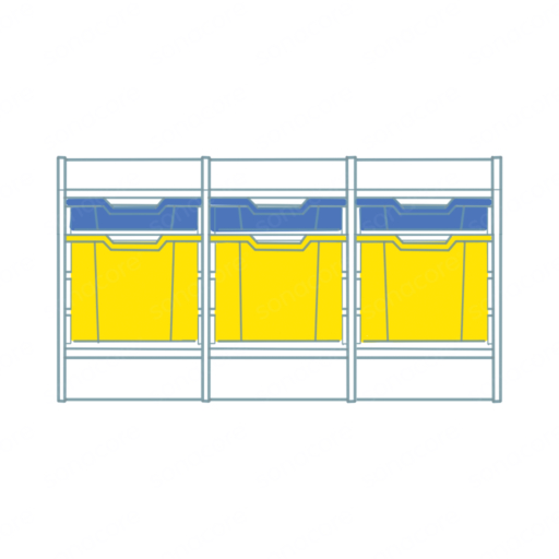 Tray Unit - 4x3 - with 12 F1 Gratnells Trays - Image 3