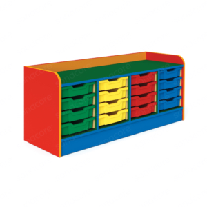 Tray Unit - 4x4 - Colour Burst - with 16 F1 Gratnells Trays