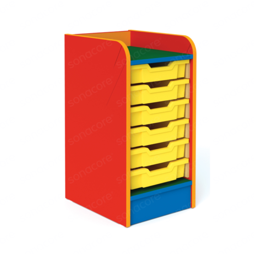 Tray Unit - 6x1 - Colour Burst - with Gratnells Trays