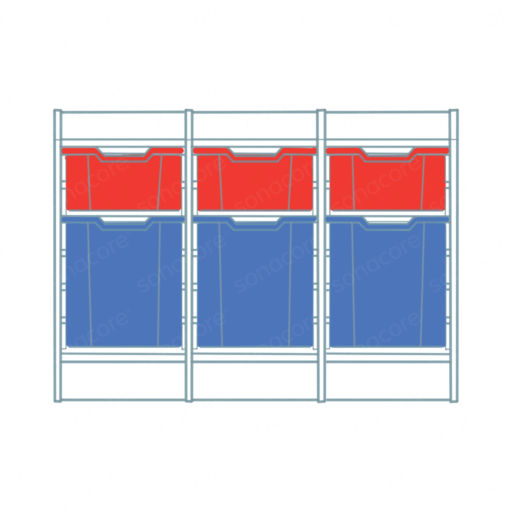 Tray Unit - 6x3 - Colour Burst - with 18 F1 Gratnells Trays - Image 3